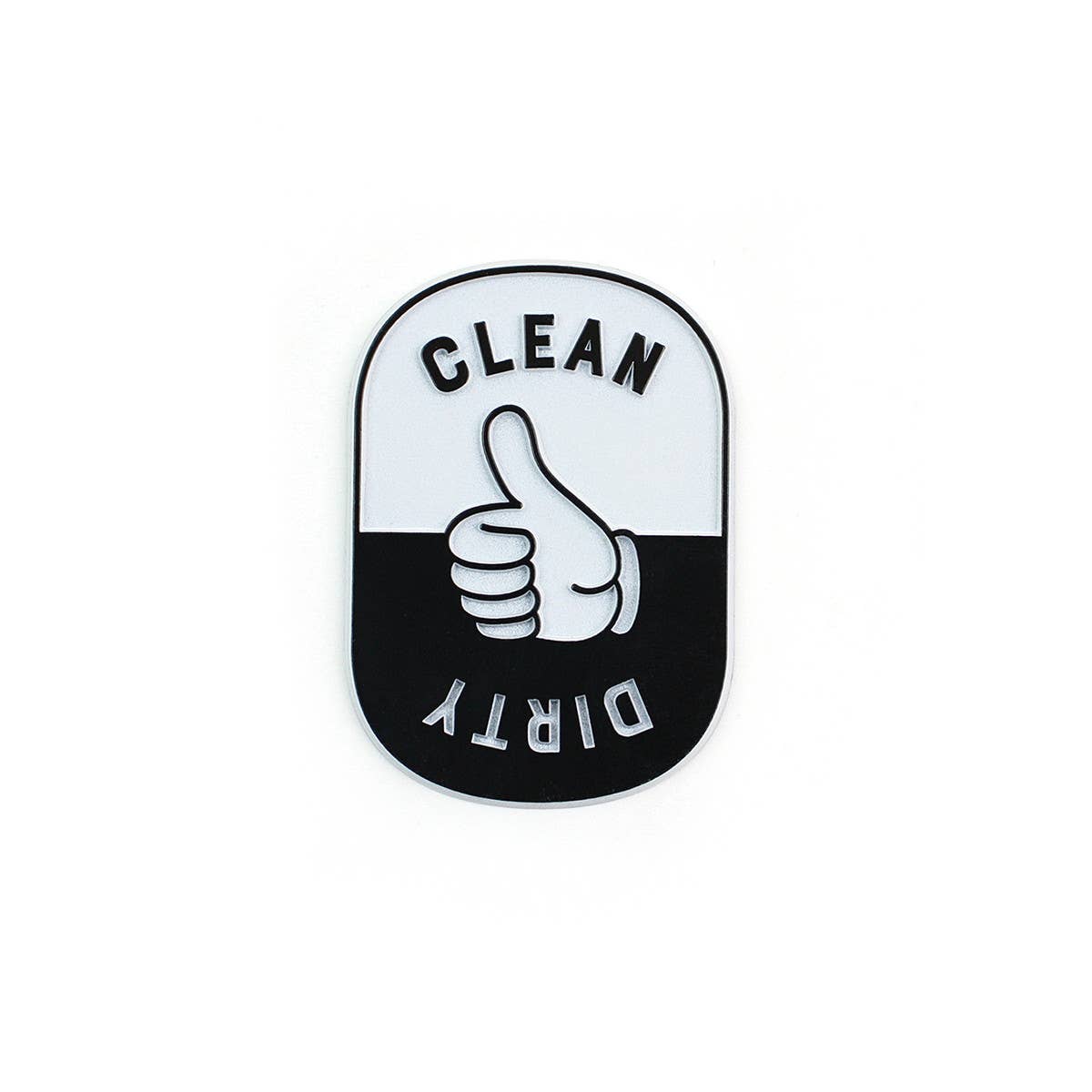 Clean Dirty Retro Magnet – Dots & Loops