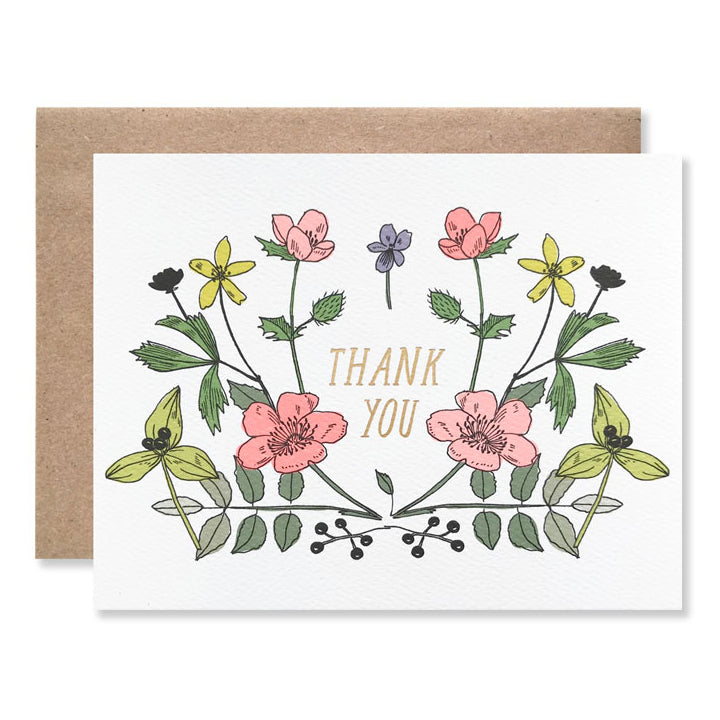 Thank You Wildflowers Card – Dots & Loops