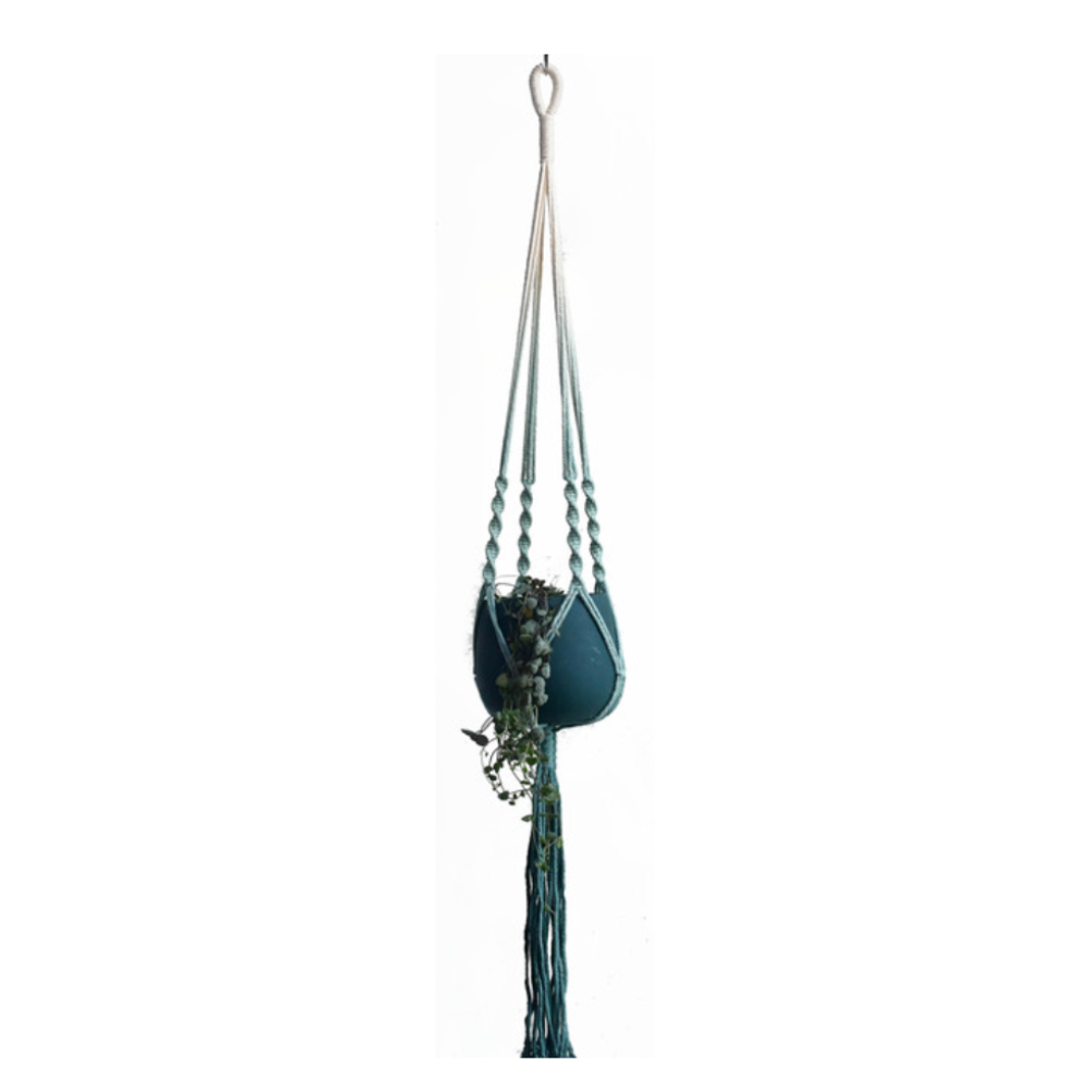 dip dyed macrame plant hanger Dip Dyed Macrame Plant Hanger – Dots & Loops