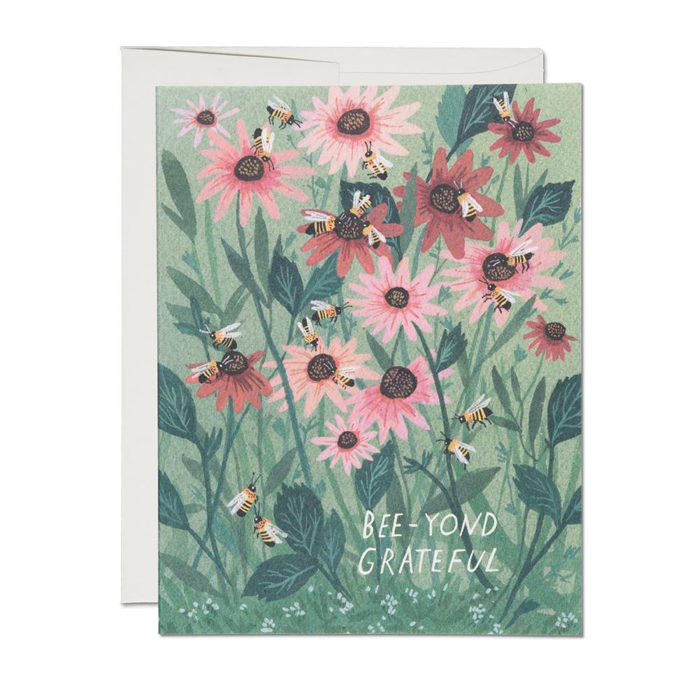 Greeting Cards - Bee-yond Grateful Card