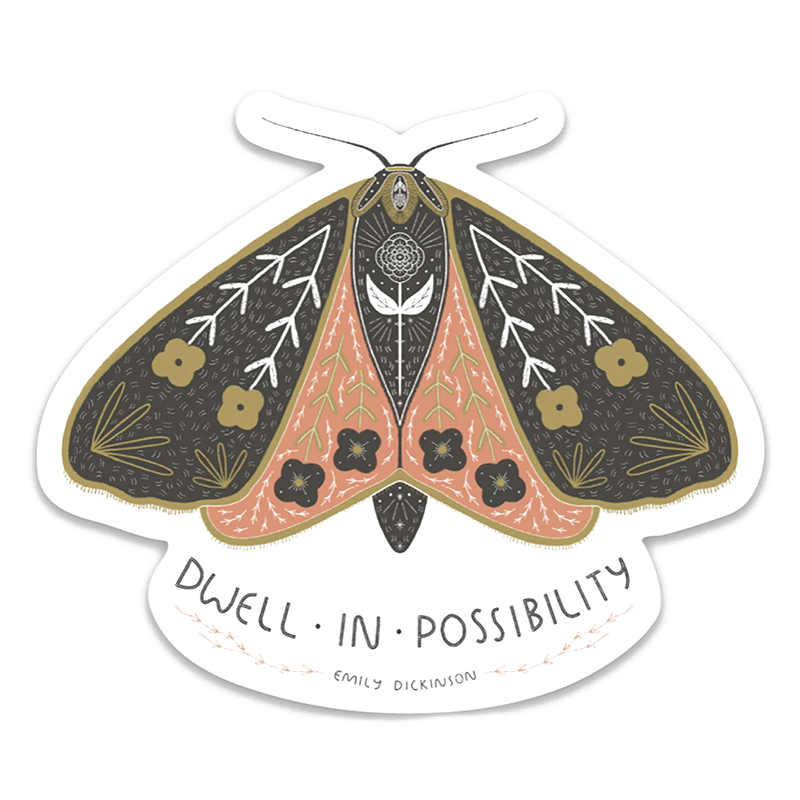 Dwell In Possibility Sticker – Dots & Loops